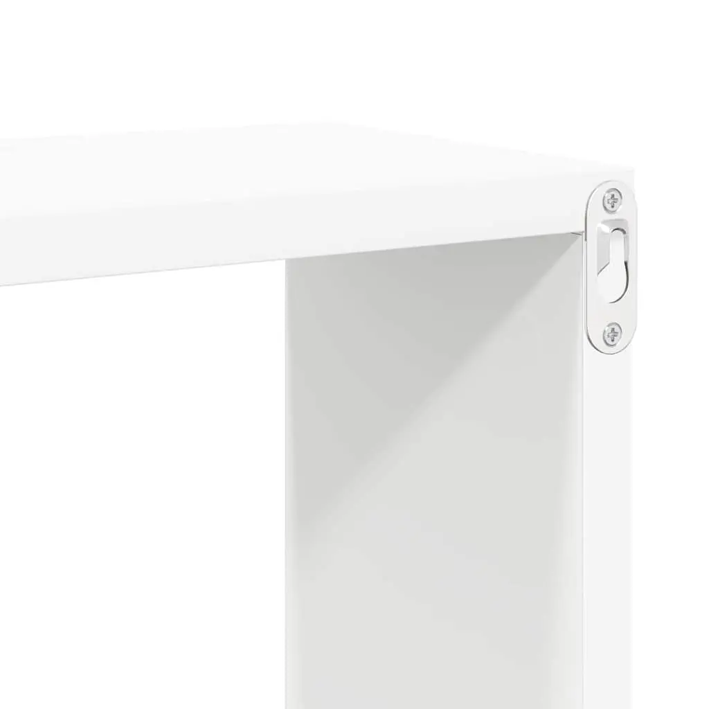 Wall Cube Shelves Storage Display 6 Piece Set White