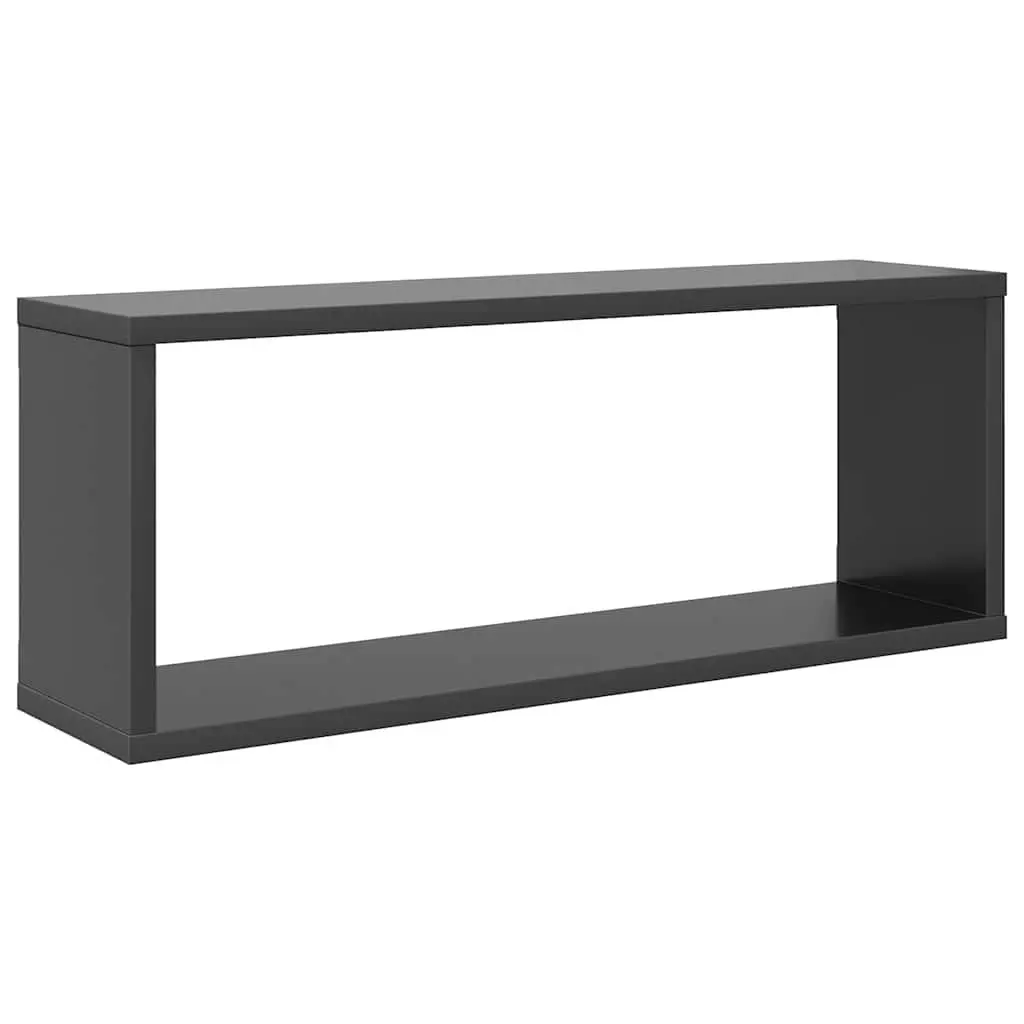 Wall Cube Shelves Storage Display Organizer 6 Piece Grey