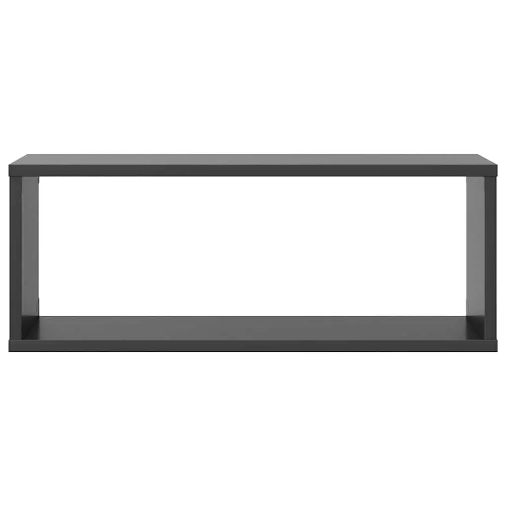Wall Cube Shelves Storage Display Organizer 6 Piece Grey