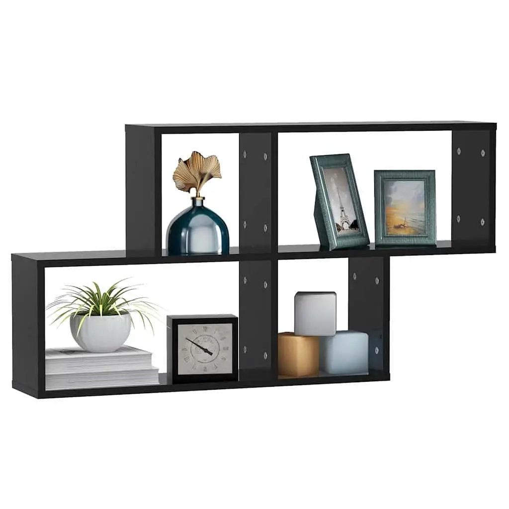 Black Floating Shelf for Home Use