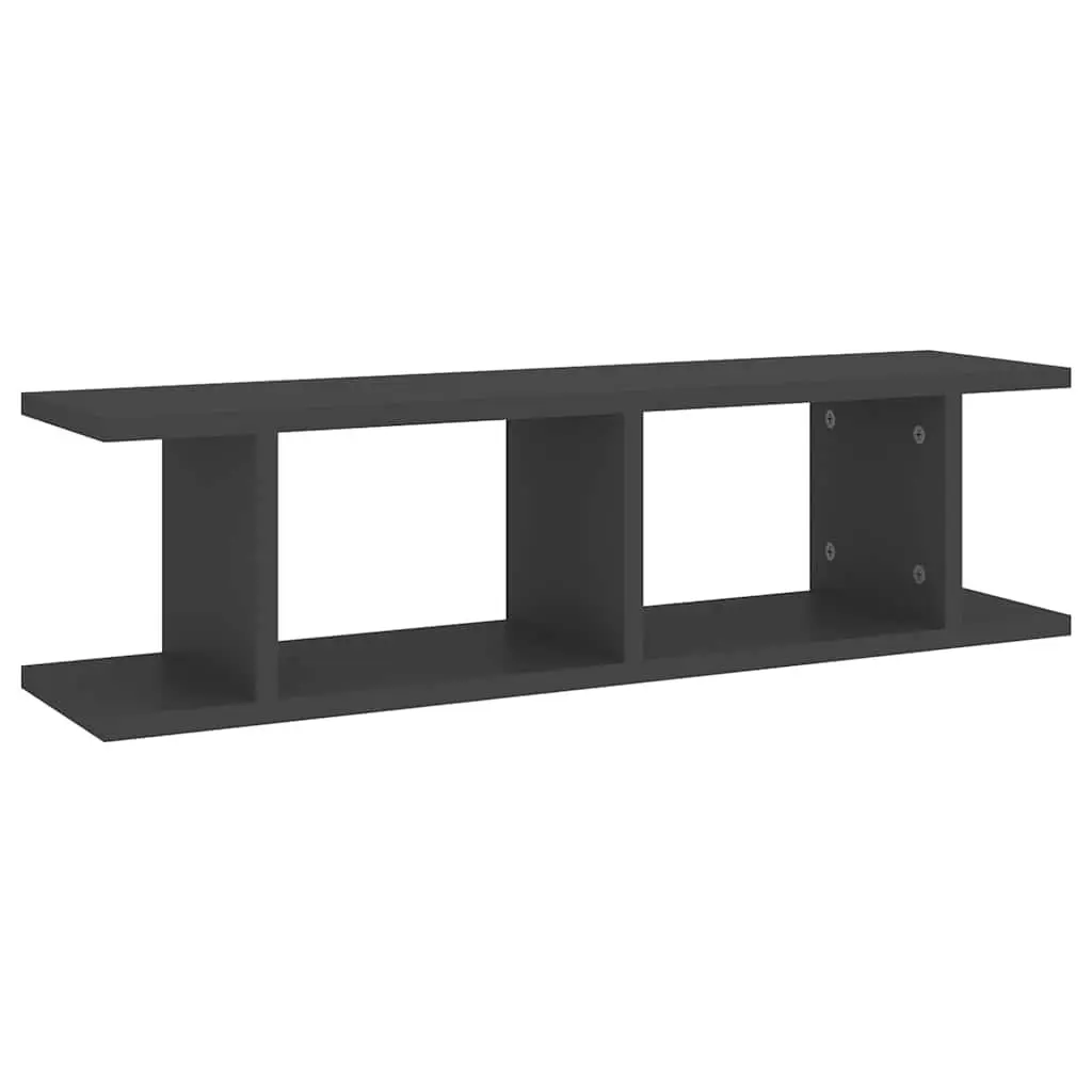 Grey Floating Cube Shelves for Display