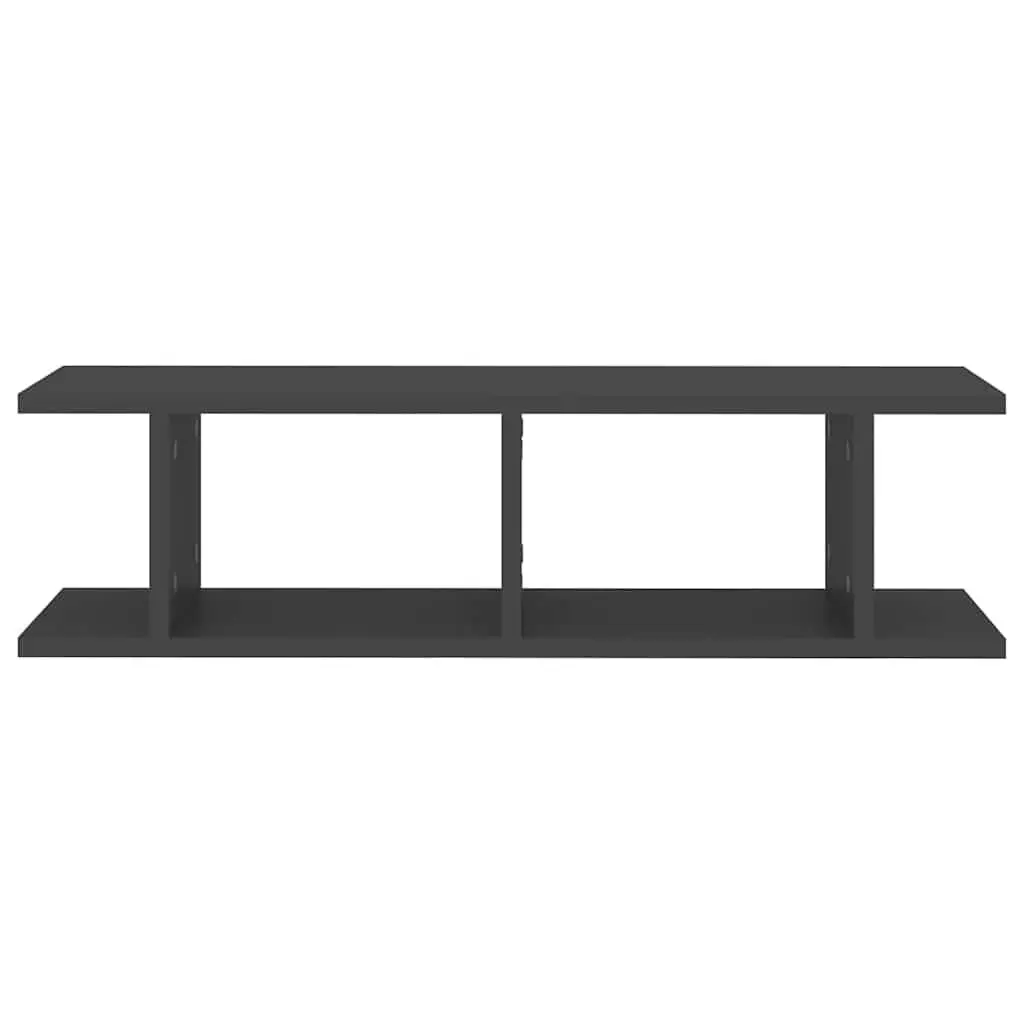 Grey Floating Cube Shelves for Display