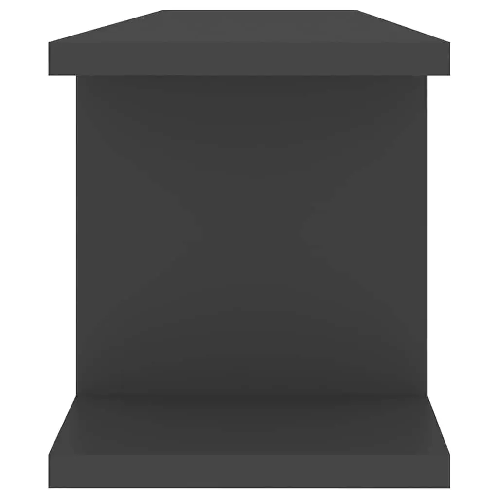 Grey Floating Cube Shelves for Display