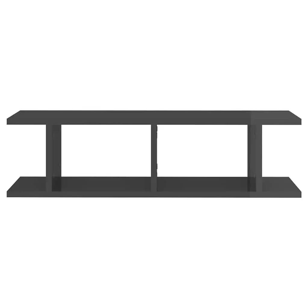 Grey Floating Shelves with Easy Installation
