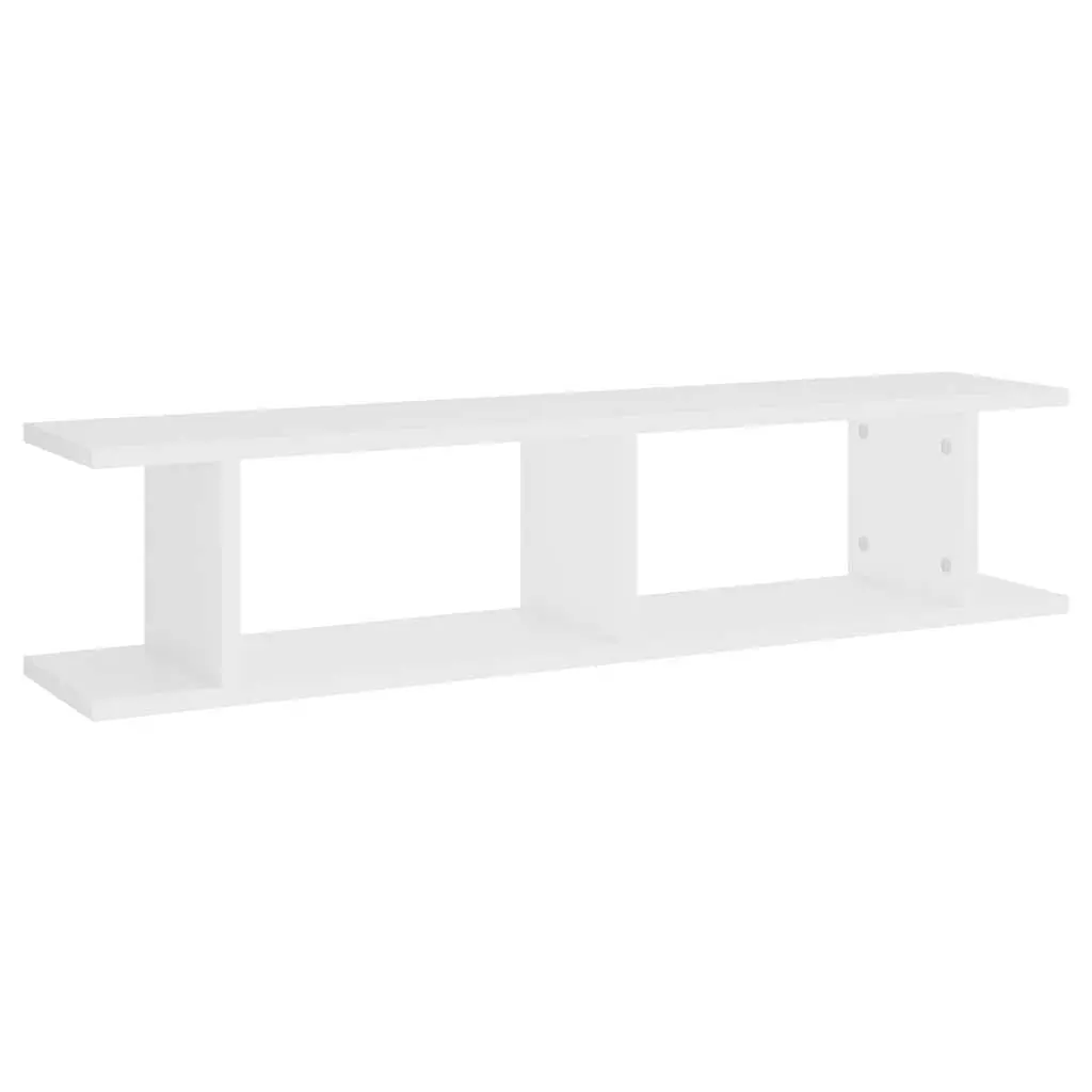 Floating Wall Shelf White 90x18x20cm Display Storage Shelf