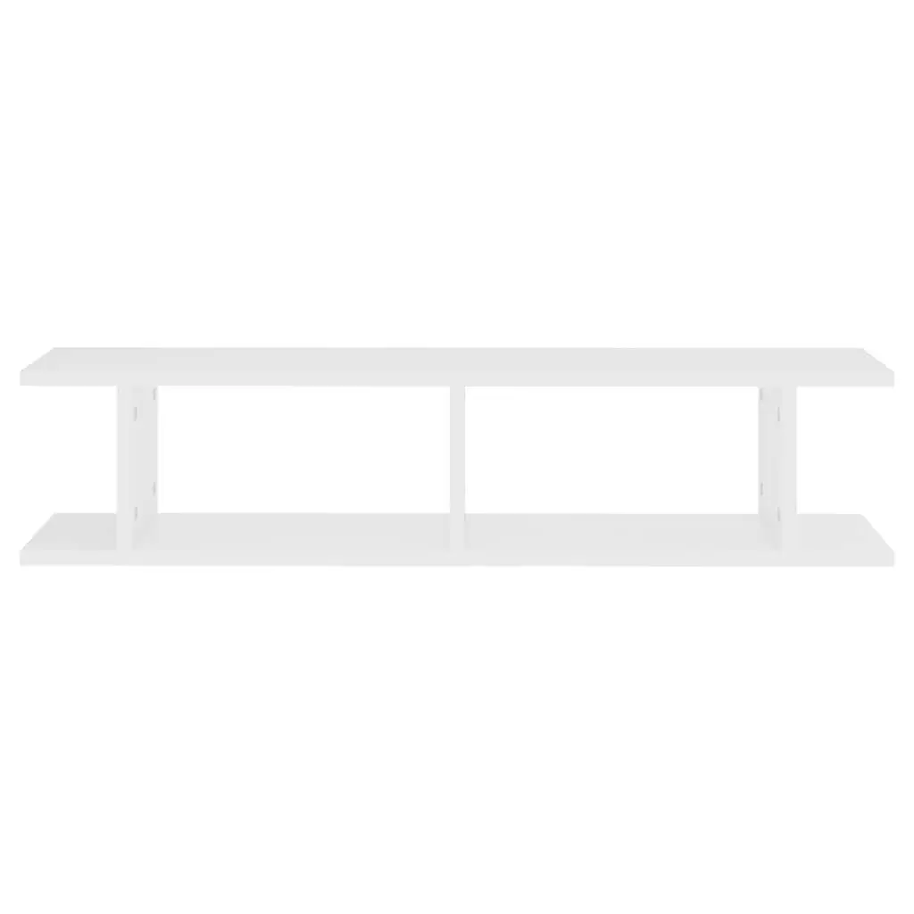 Floating Wall Shelf White 90x18x20cm Display Storage Shelf