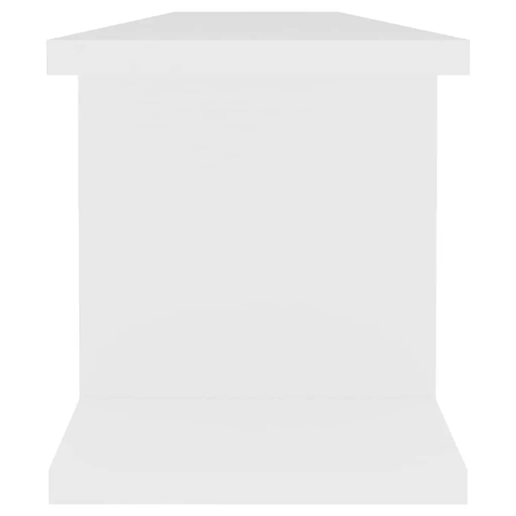 Floating Wall Shelf White 90x18x20cm Display Storage Shelf