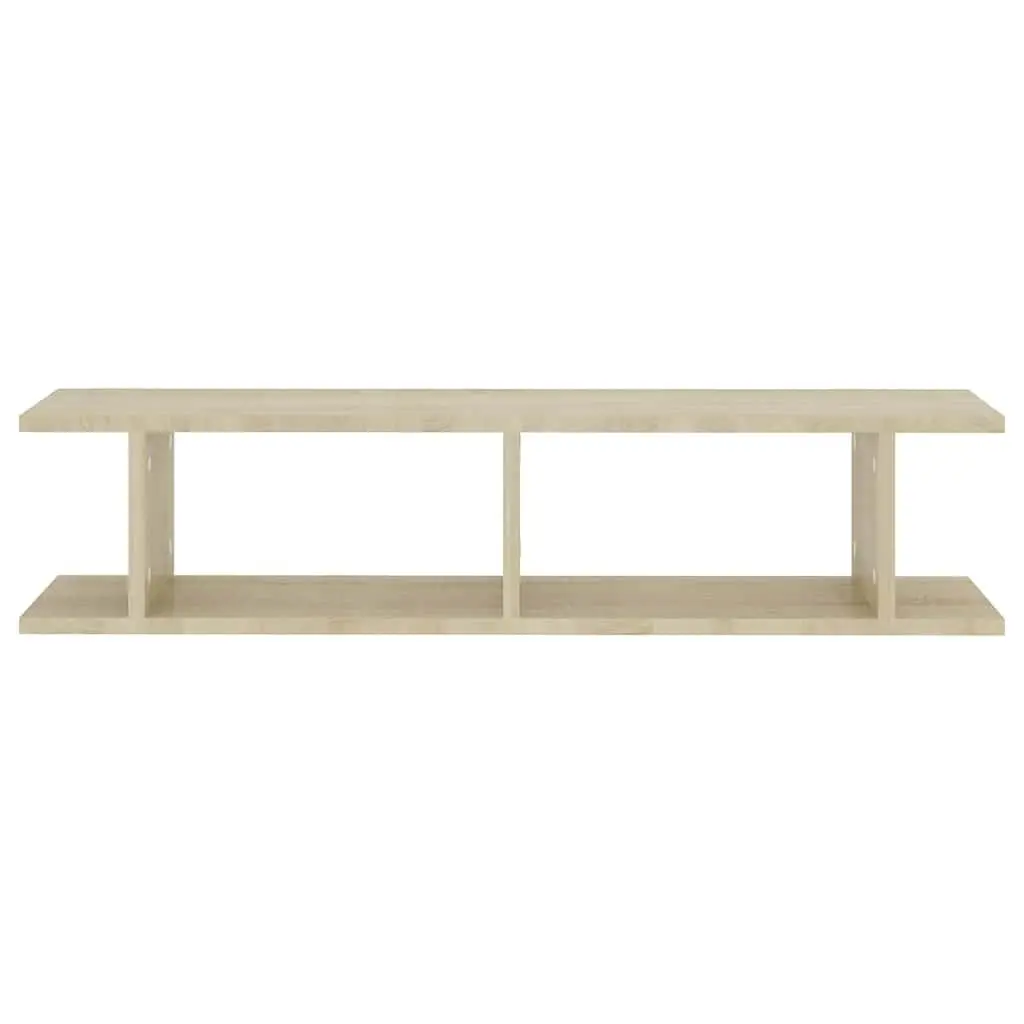 Wall Shelves 2 Pieces Brown Cube Display Storage Shelving Unit Home Decor