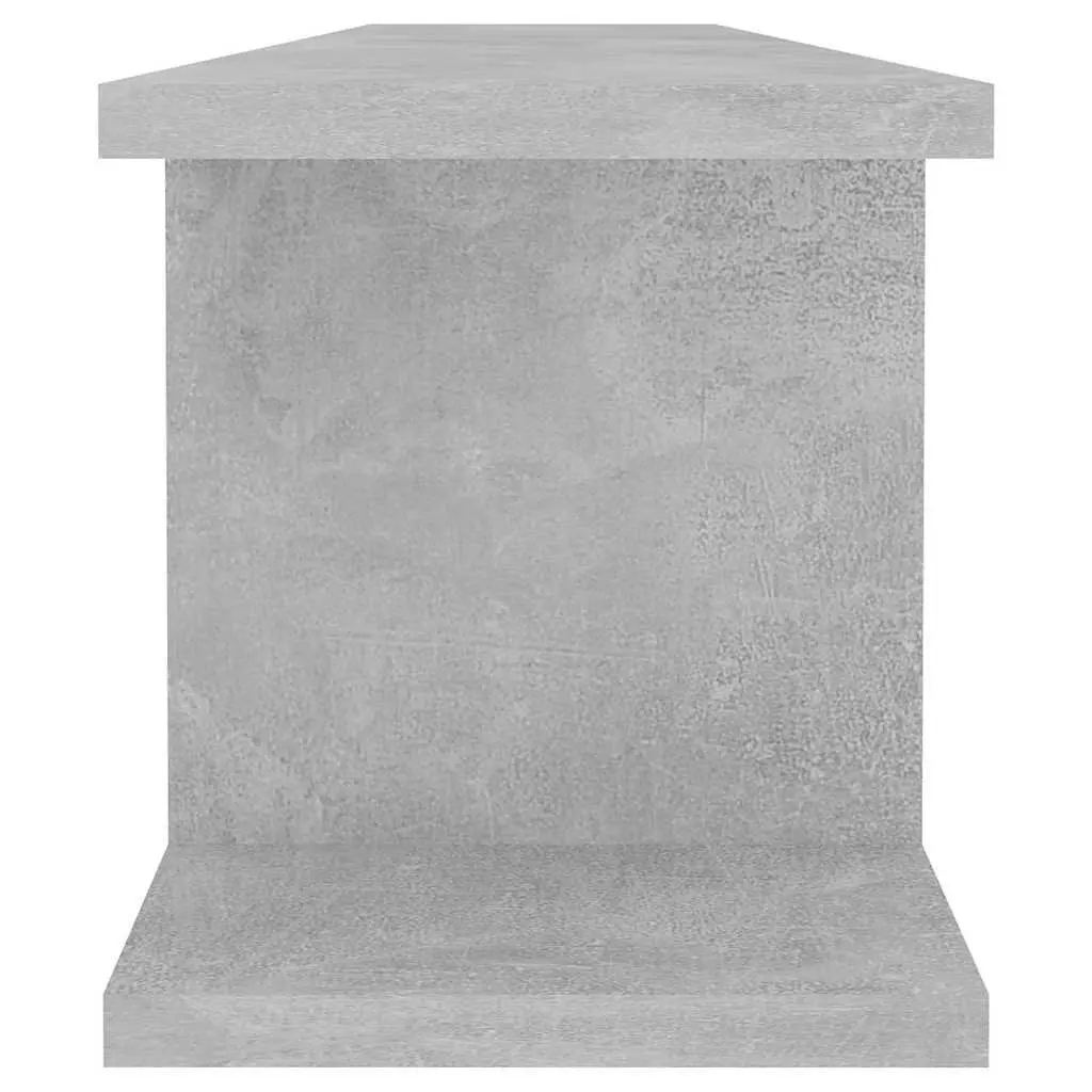 Wall Shelves 2 pc Grey Floating Display Cube Storage Bedroom Living Room Decor