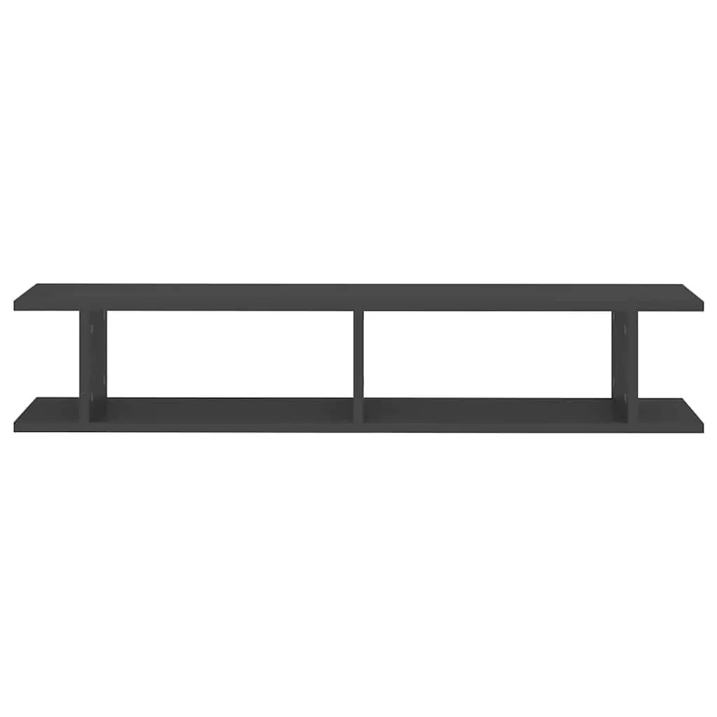 Grey Floating Cube Shelves, Easy Installation