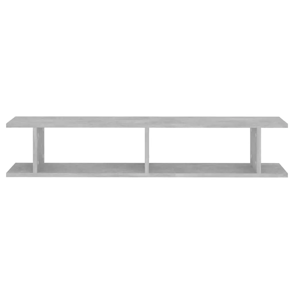 Wall Shelves 2 pcs Grey Cube Display Floating Storage Mounting System