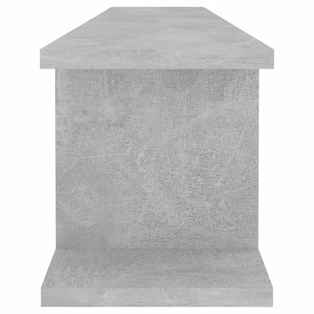 Wall Shelves 2 pcs Grey Cube Display Floating Storage Mounting System