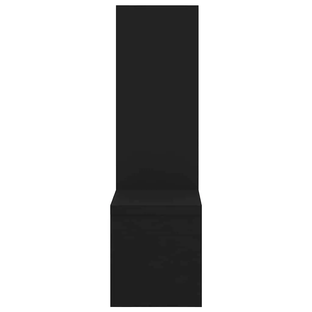 Black Music Note Wall Shelves Set of 2