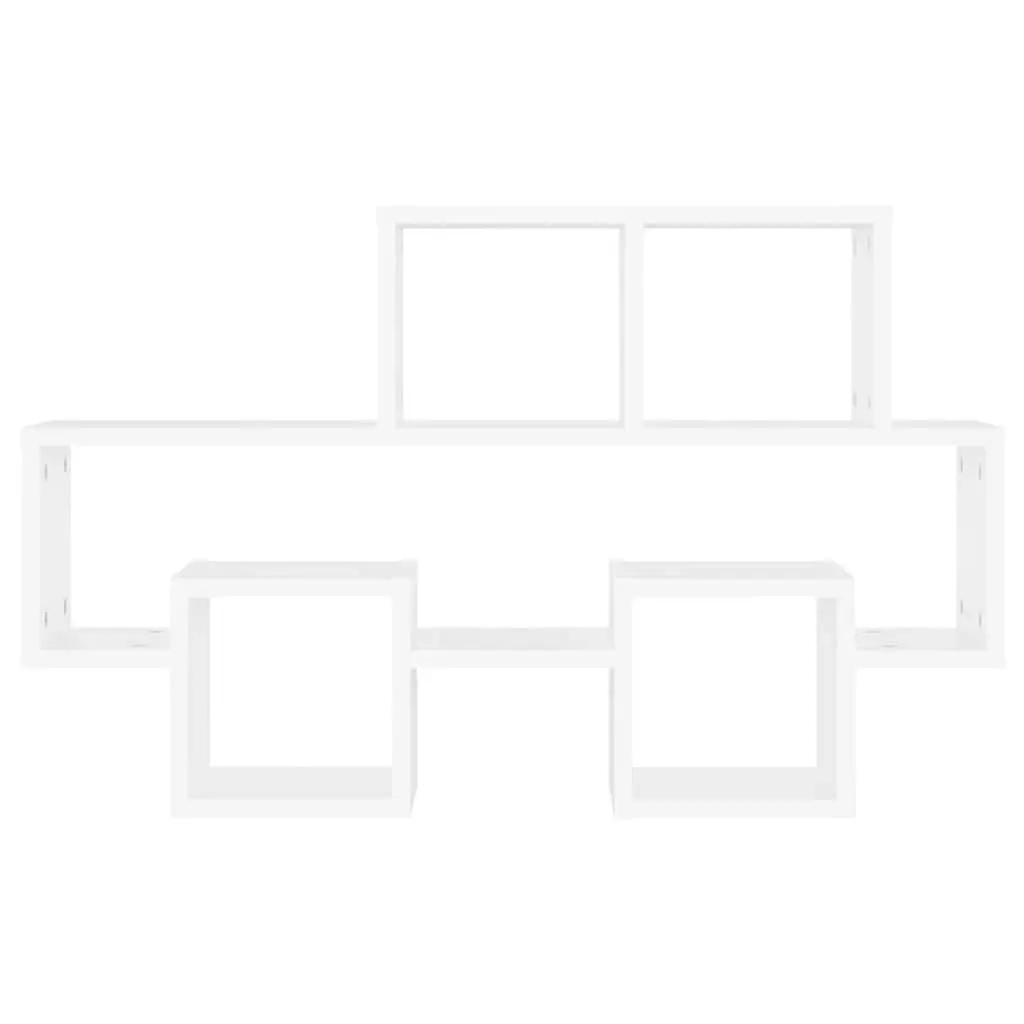 Car-Shaped Wall Shelf Storage Organiser 82 x 15 x 51 cm White