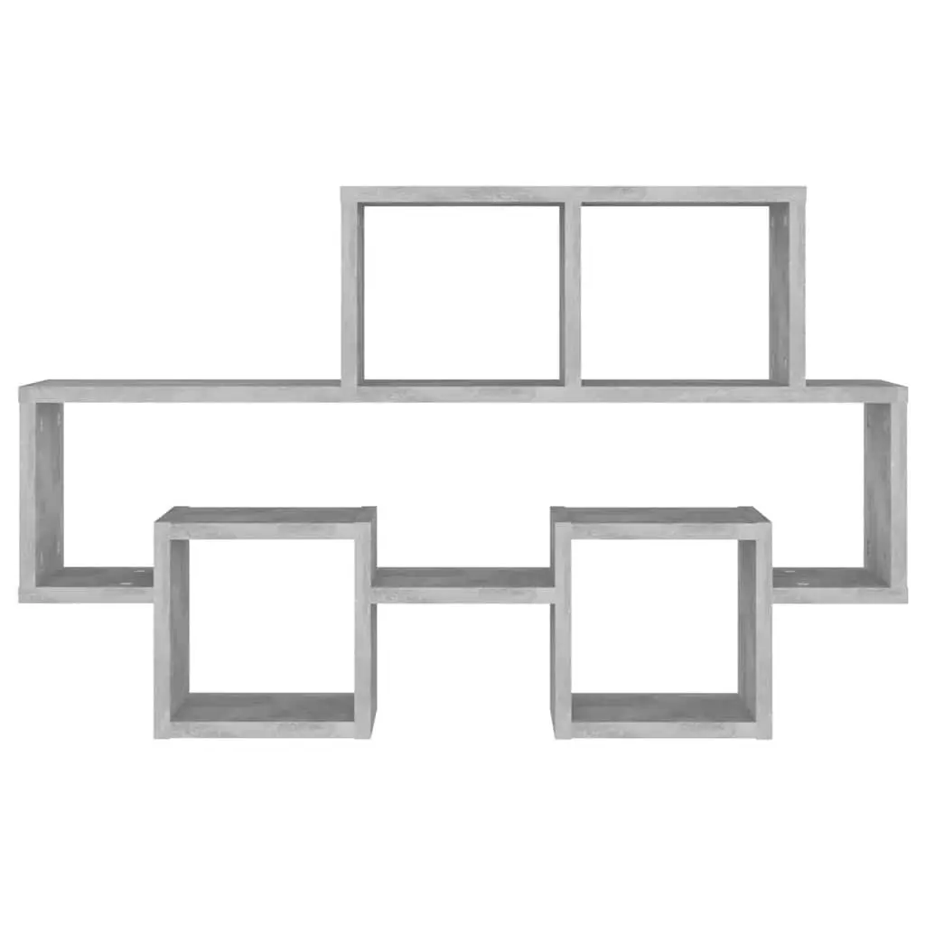 Car-Shaped Wall Shelf Storage Display Organiser Grey Engineered Wood 82L x 15W x 51H cm