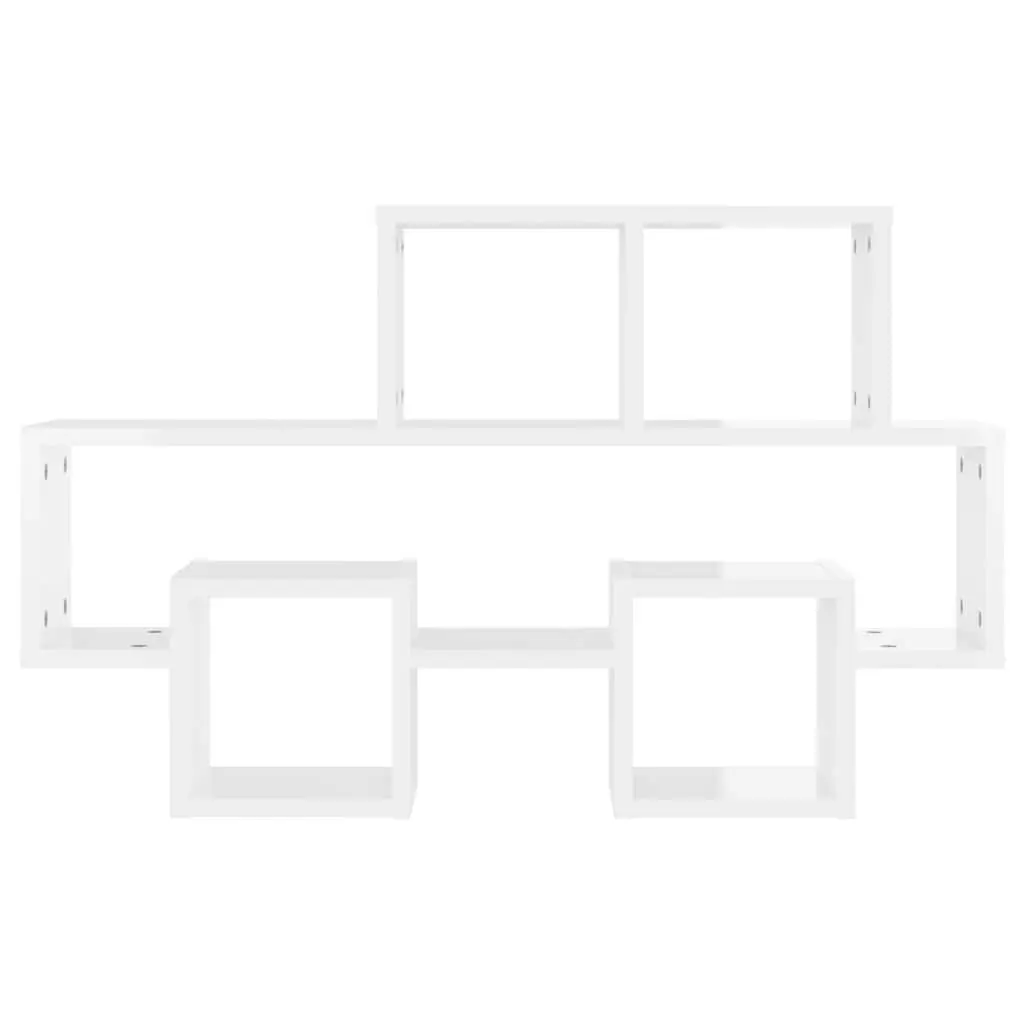 Car-Shaped Wall Shelf Storage Display Organizer White Engineered Wood 82 x 15 x 51 cm