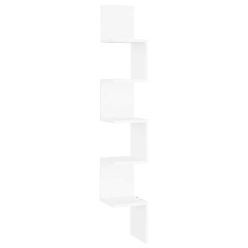 White Wall Corner Shelf for Home Display