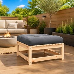 Reliable Garden Footstool with Cushion – Practical Comfort