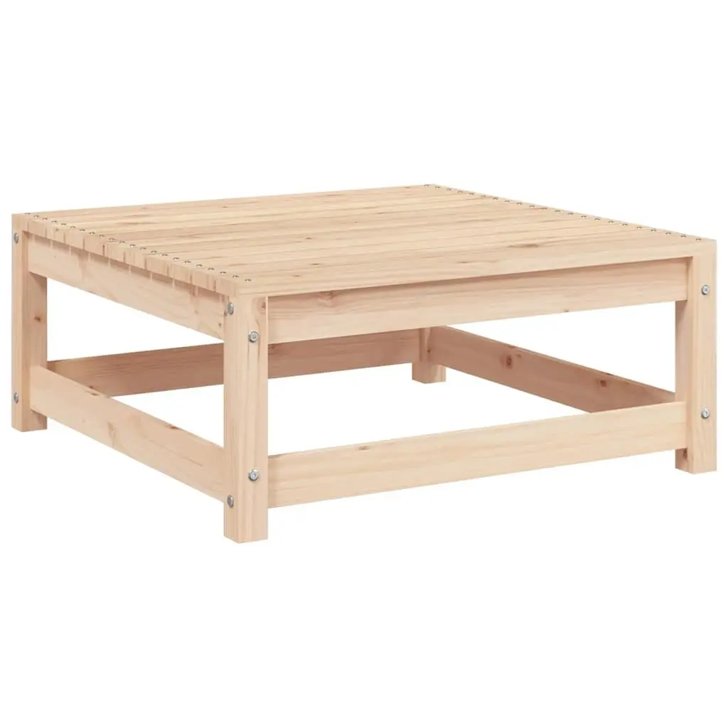 Garden Footstool with Cushion Outdoor Seating Modular Pinewood Footrest