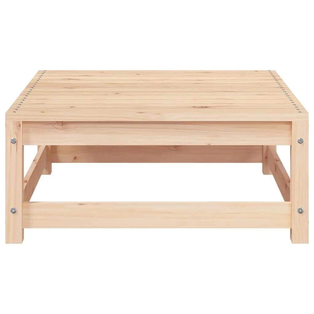 Garden Footstool with Cushion Outdoor Seating Modular Pinewood Footrest