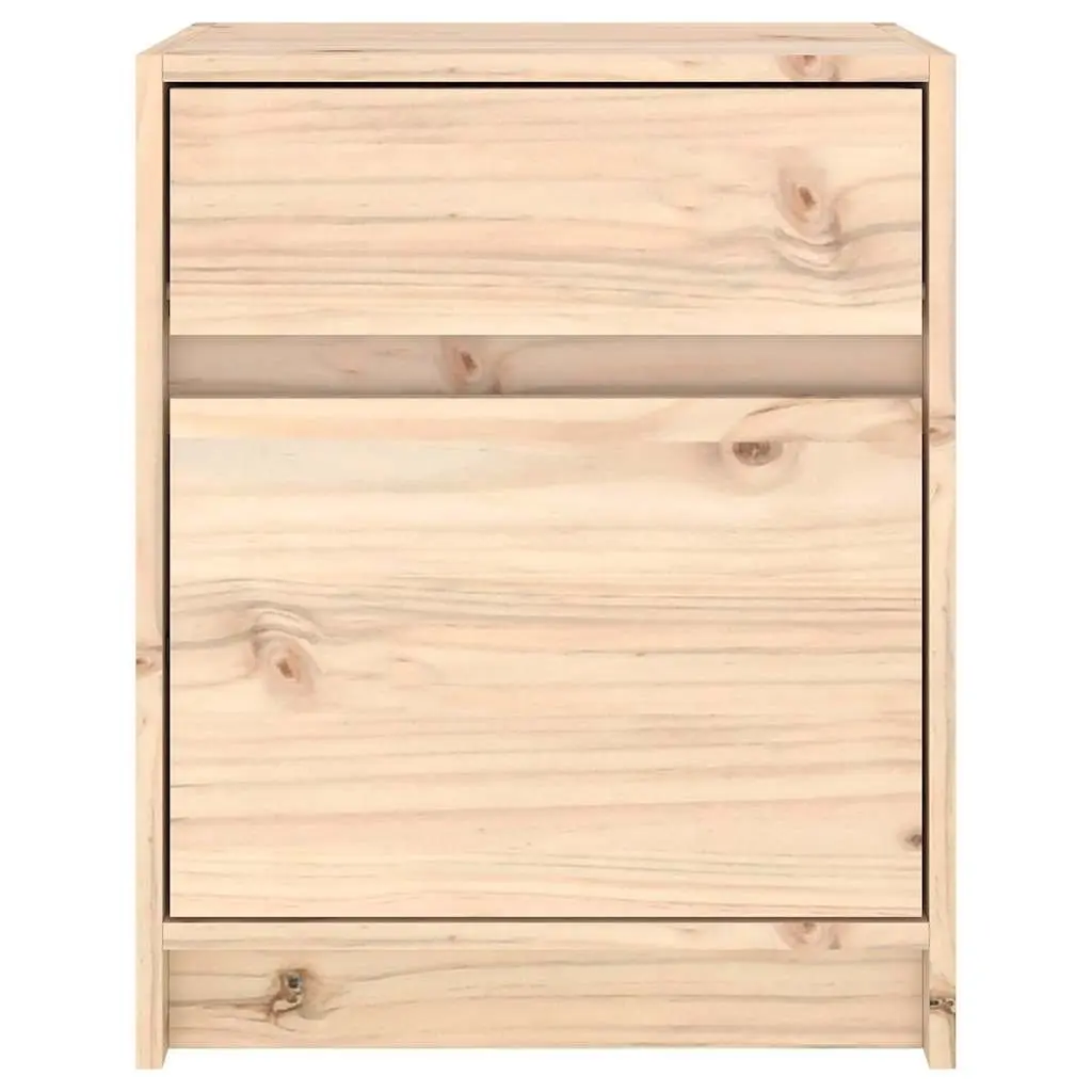 Bedside Cabinet Storage 40x31x50cm Brown Solid Wood Nightstand