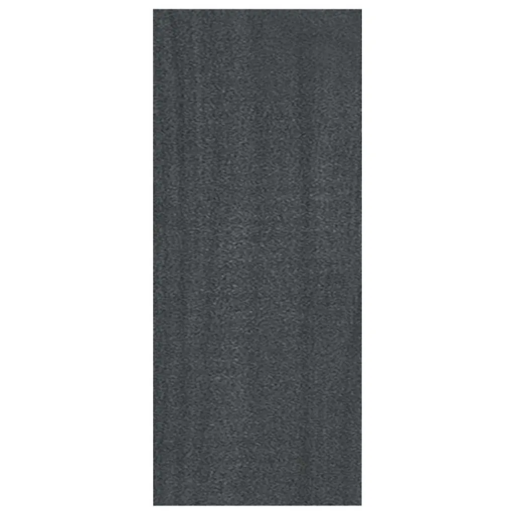 Book Cabinet Storage Unit Grey Solid Pinewood 40x30x71.5cm