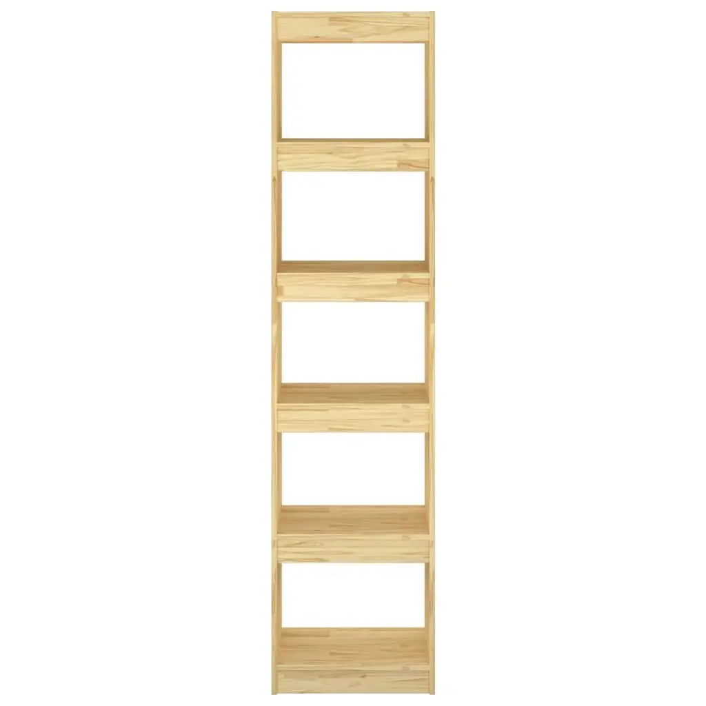 Book Cabinet Room Divider Shelving Unit 40x30x167.5 cm Solid Pinewood Brown