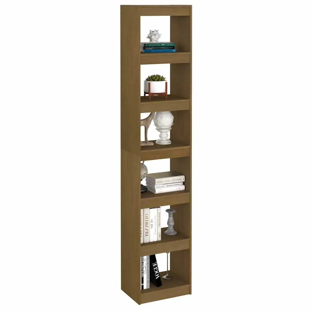 6-Compartment Solid Pinewood Book Shelf