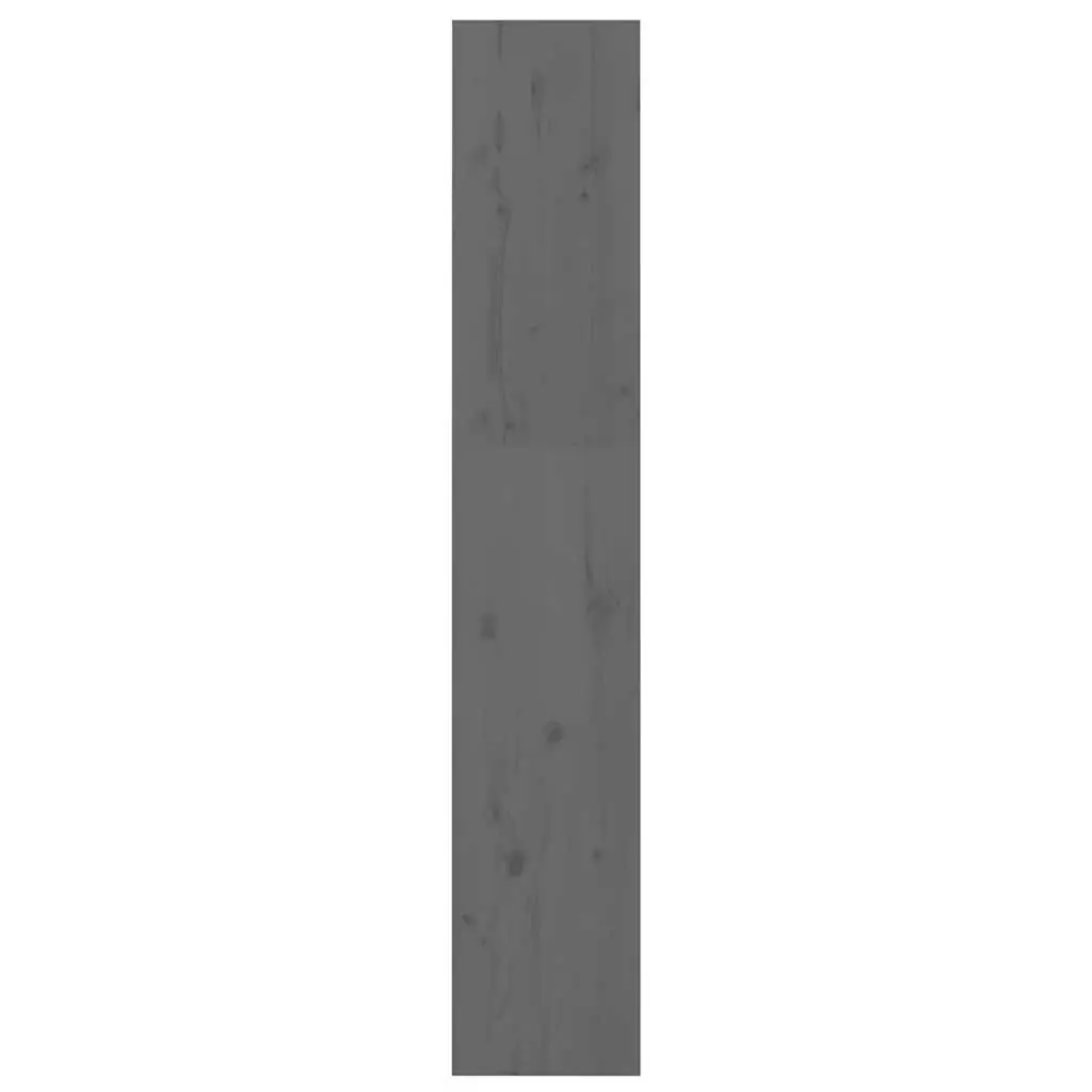 Grey Solid Wood Pine Cabinet with 5 Compartments for Storage