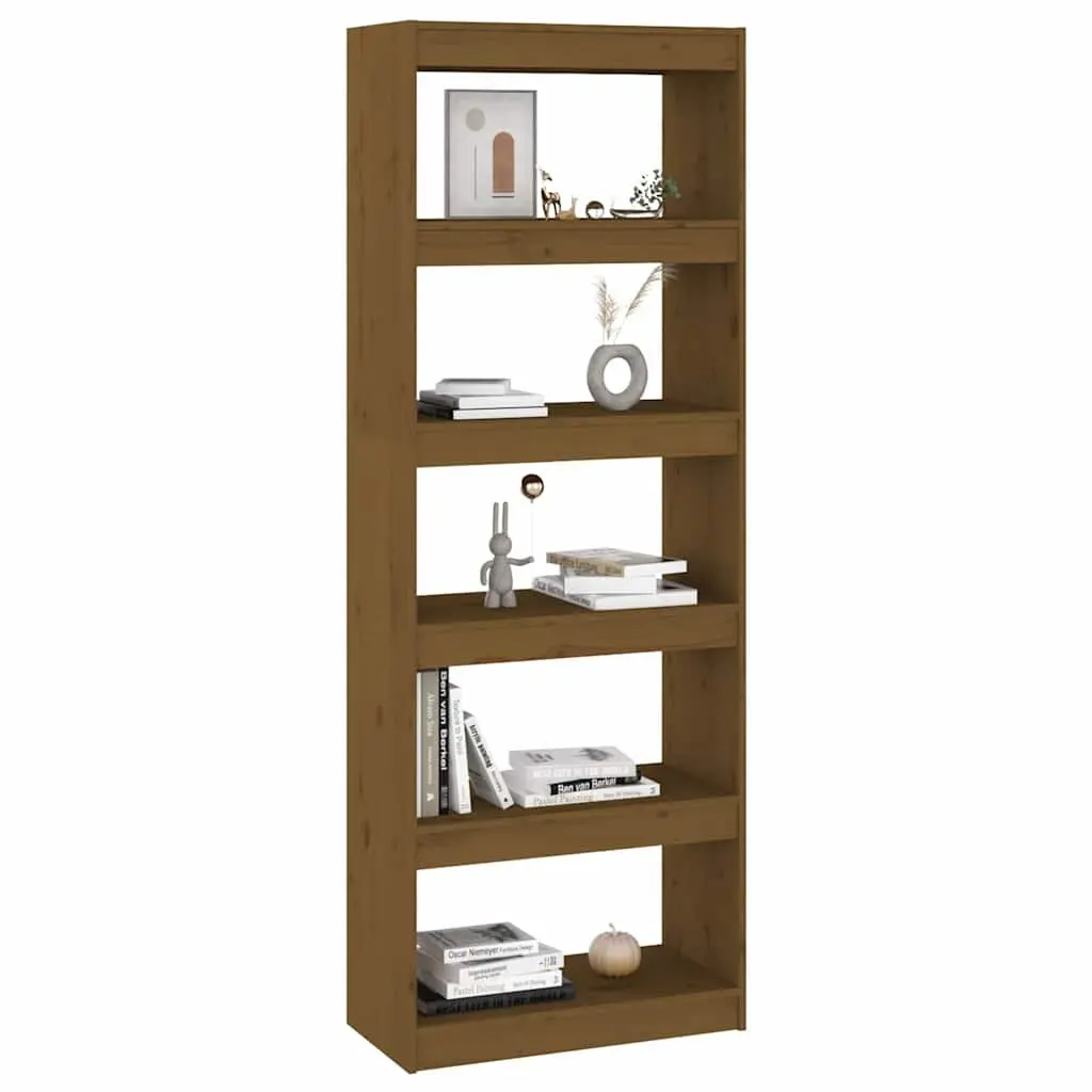 Pine Wood Book Cabinet and Room Divider