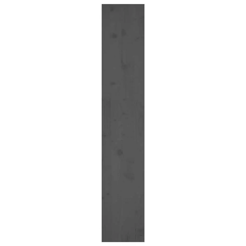 Book Cabinet Room Divider Grey 80x30x167.4 cm Solid Pine Wood Bookcase Shelf