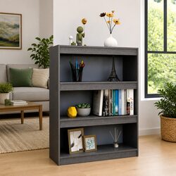 Reliable Grey Wooden Book Cabinet for Your Home
