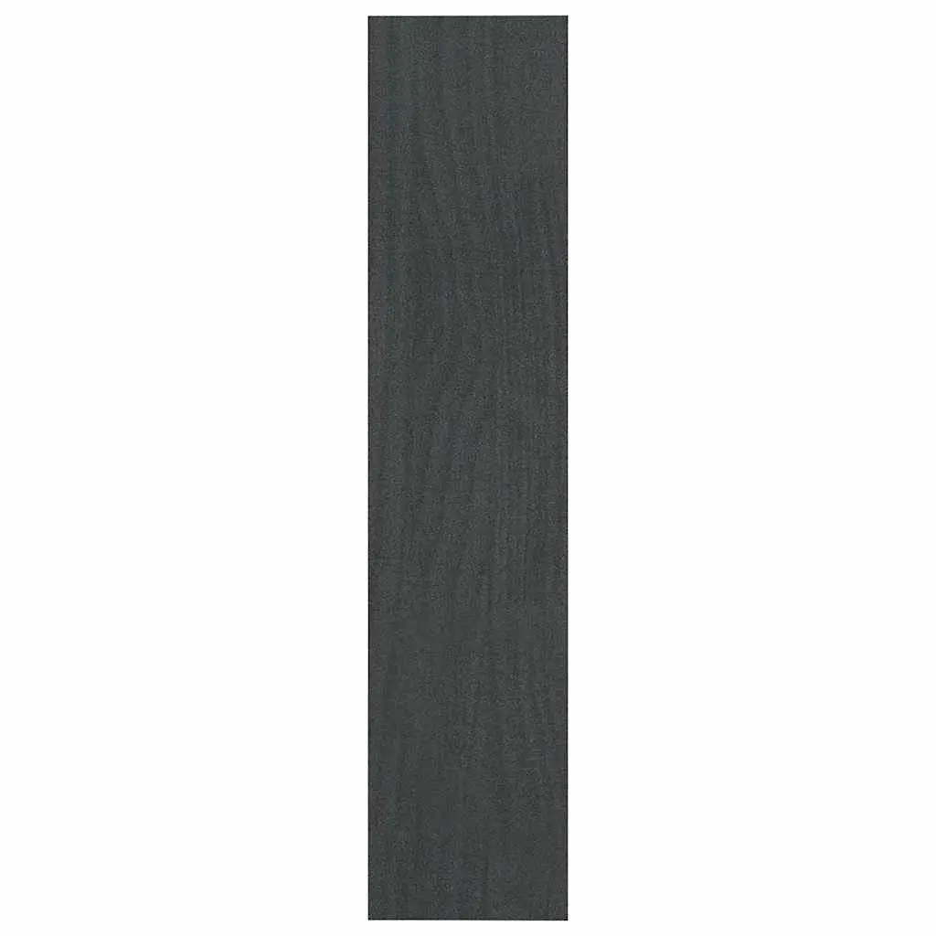 Book Cabinet Room Divider Grey 100x30x135.5 cm Solid Pinewood Standing Shelf