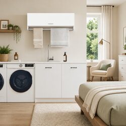 Value-Focused White Wardrobe Cabinet 100x32.5x35 cm