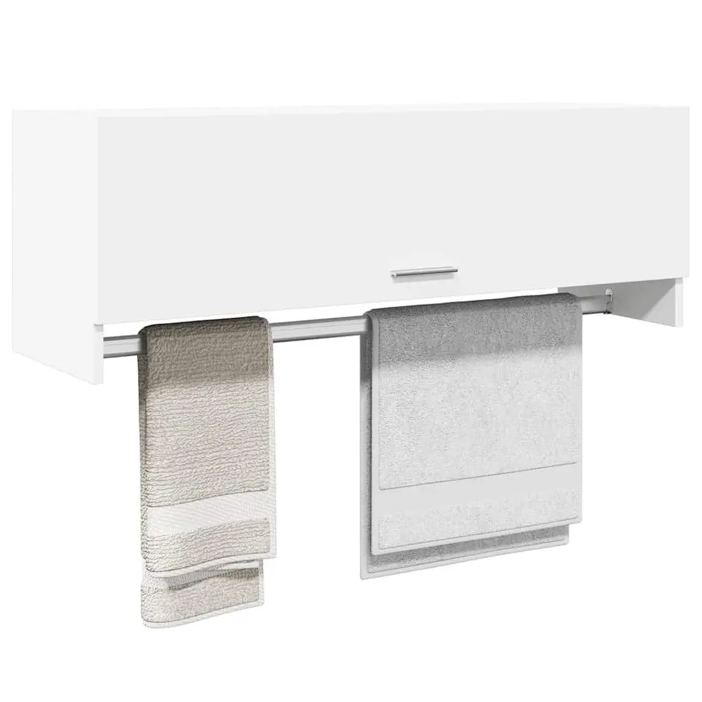 Wardrobe Cabinet Storage Organizer 100x32.5x35 cm White