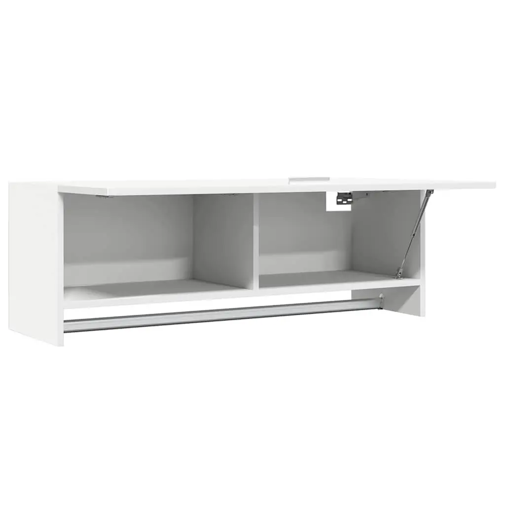Wardrobe Cabinet Storage Organizer 100x32.5x35 cm White