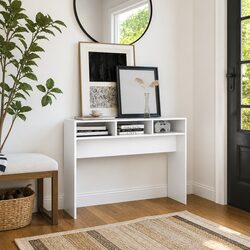 Practical White Console Table for Storage and Style