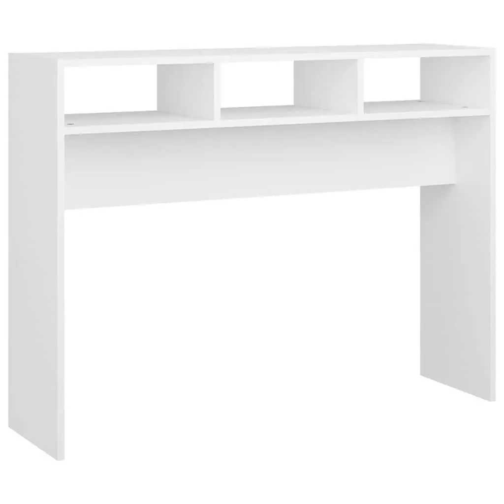 Console Table White Engineered Wood 105x30x80cm