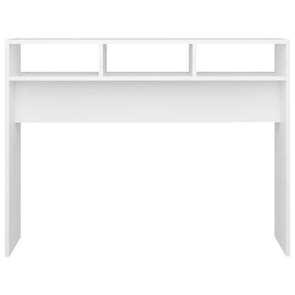 Console Table White Engineered Wood 105x30x80cm
