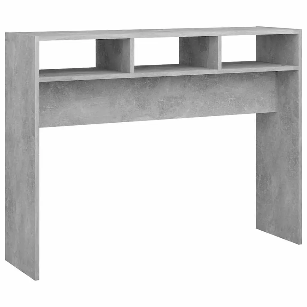 Console Table Storage Display Grey 105 x 30 x 80 cm