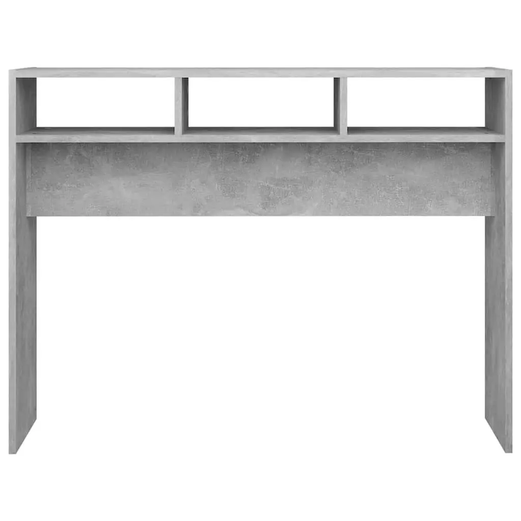 Console Table Storage Display Grey 105 x 30 x 80 cm
