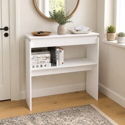 Practical White Console Table for Home Use
