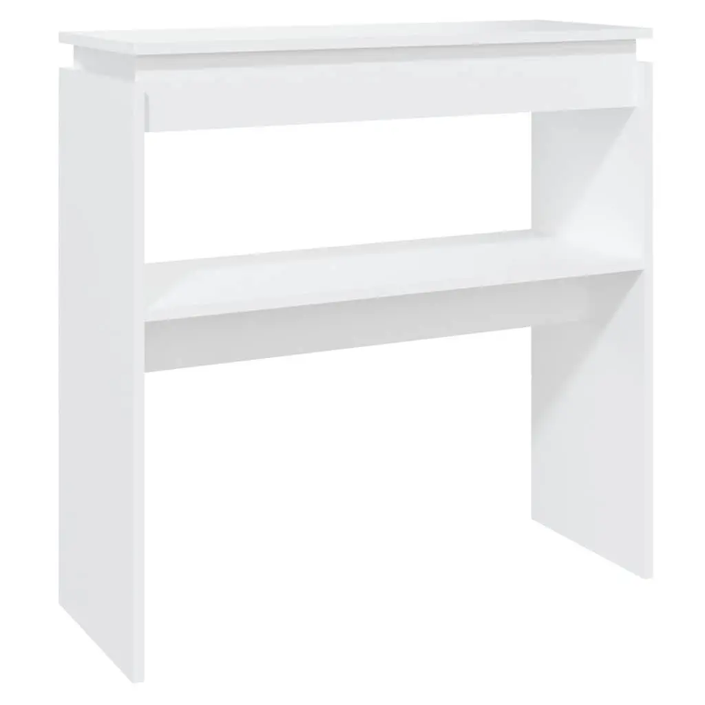 Console Table Storage Hallway Entryway 80L x 30W x 80H cm White
