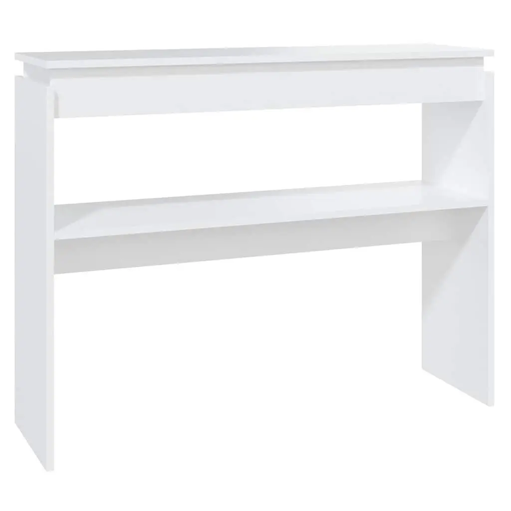 Console Table White Hallway Accent Side Table Storage Entrance Decor Display