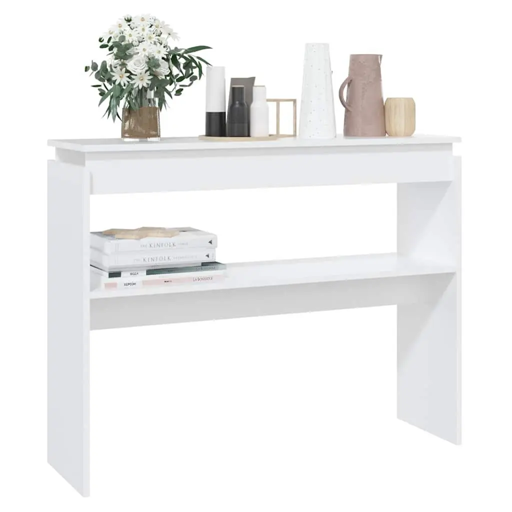 Console Table White Hallway Accent Side Table Storage Entrance Decor Display