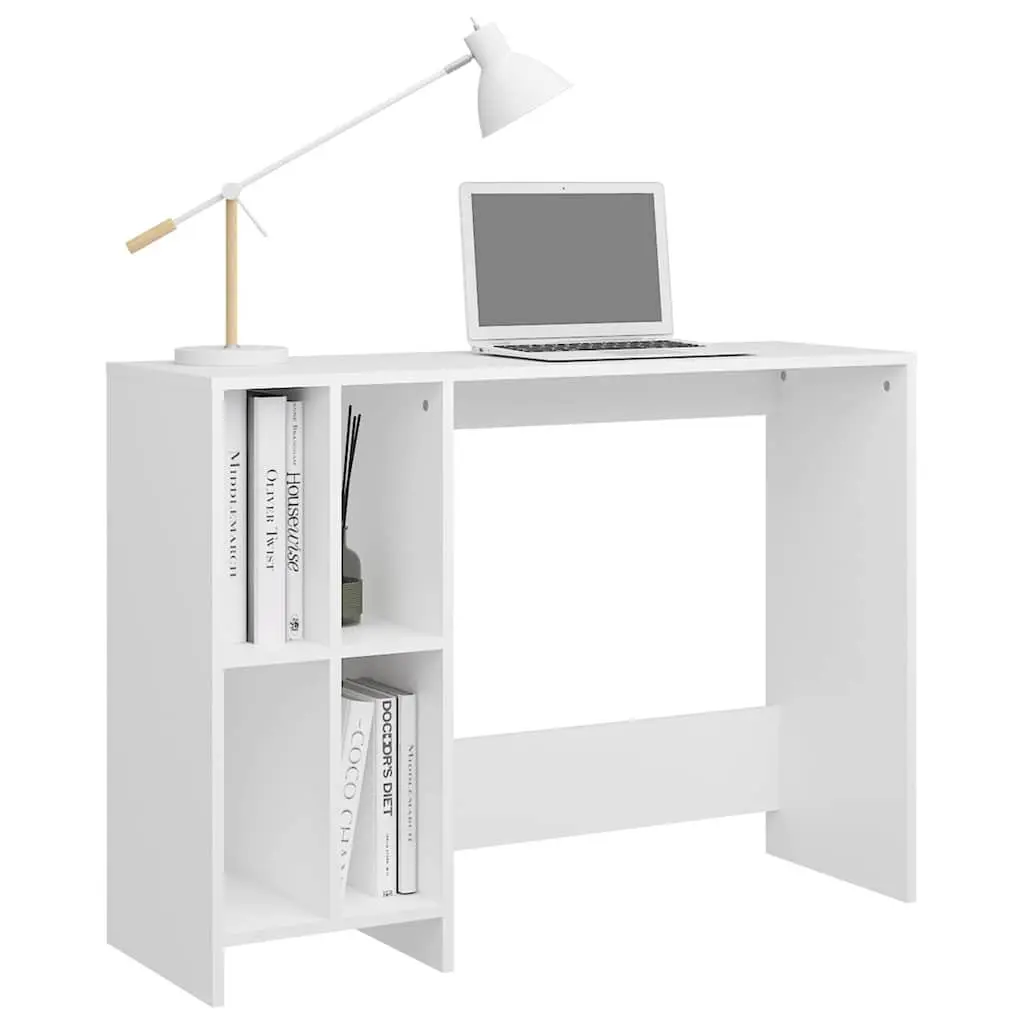 Notebook Desk White Compact Office Workstation Study Furniture