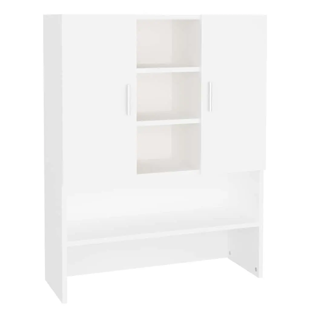 Bathroom Storage Cabinet Washing Machine Organiser 70.5x25.5x90cm White