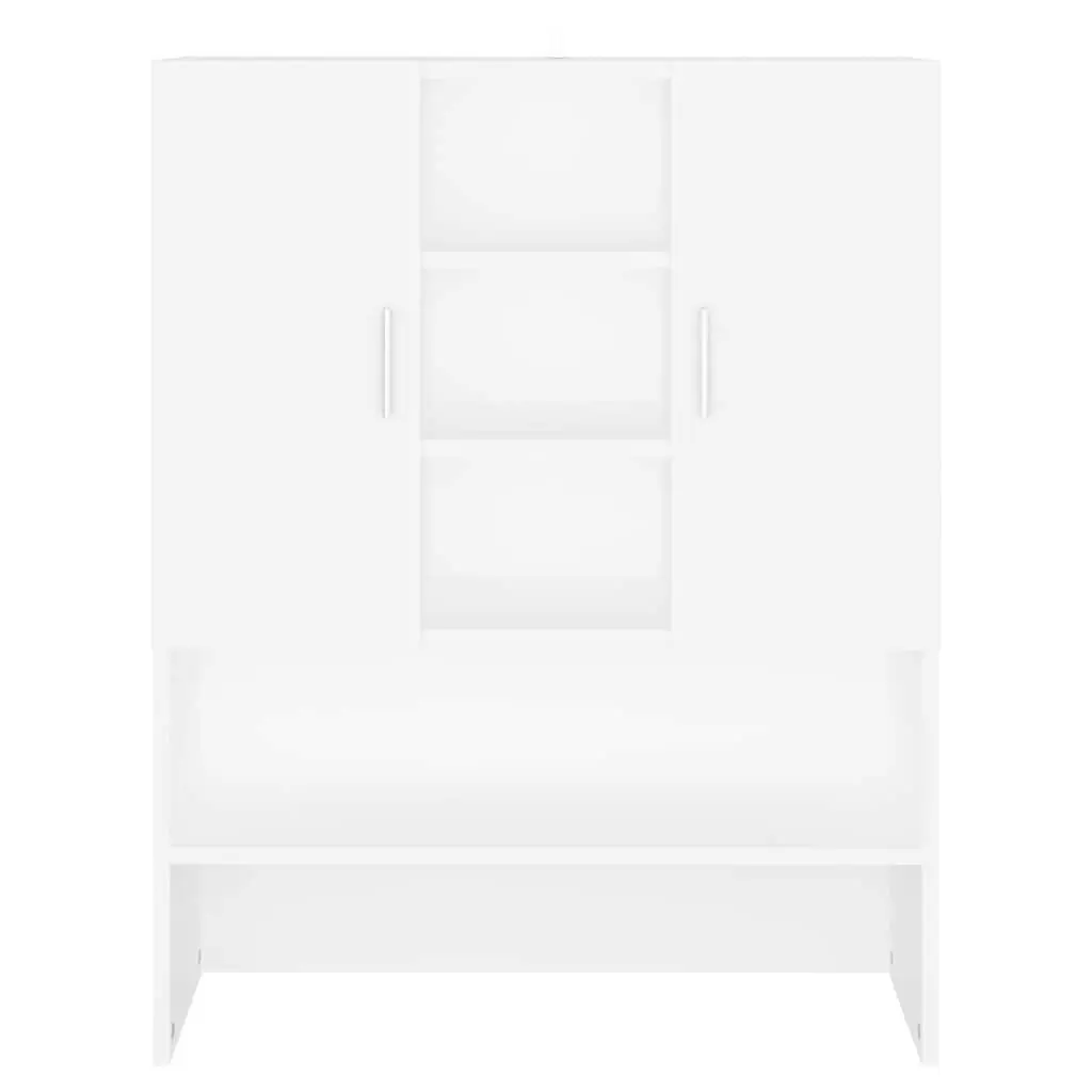 Bathroom Storage Cabinet Washing Machine Organiser 70.5x25.5x90cm White
