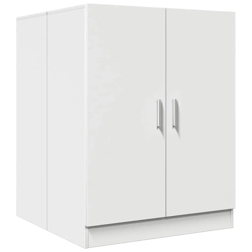 Bathroom Storage Cabinet Laundry Organiser 2 Doors White