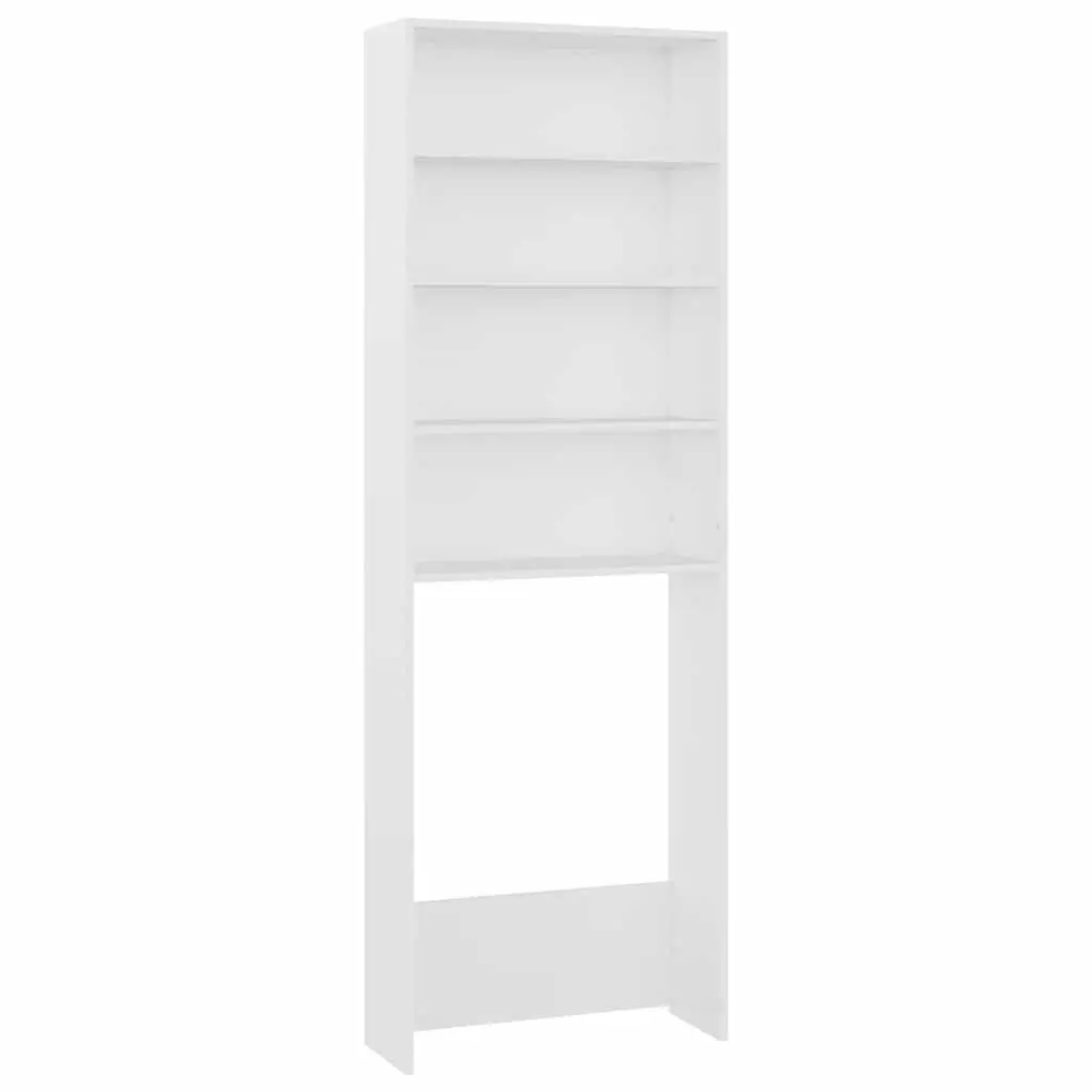 Washing Machine Cabinet Storage Organizer 64 x 24 x 190 cm White
